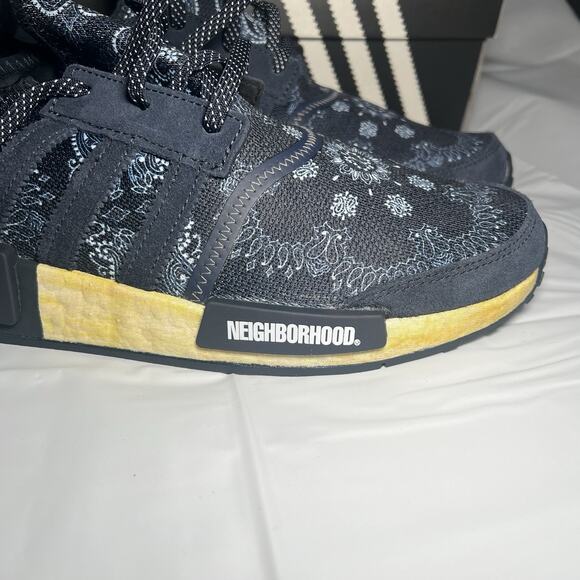 NWOB adidas NMD R1 Paisley x Neighborhood Paisley Navy GY4158 Men\'s Size 10